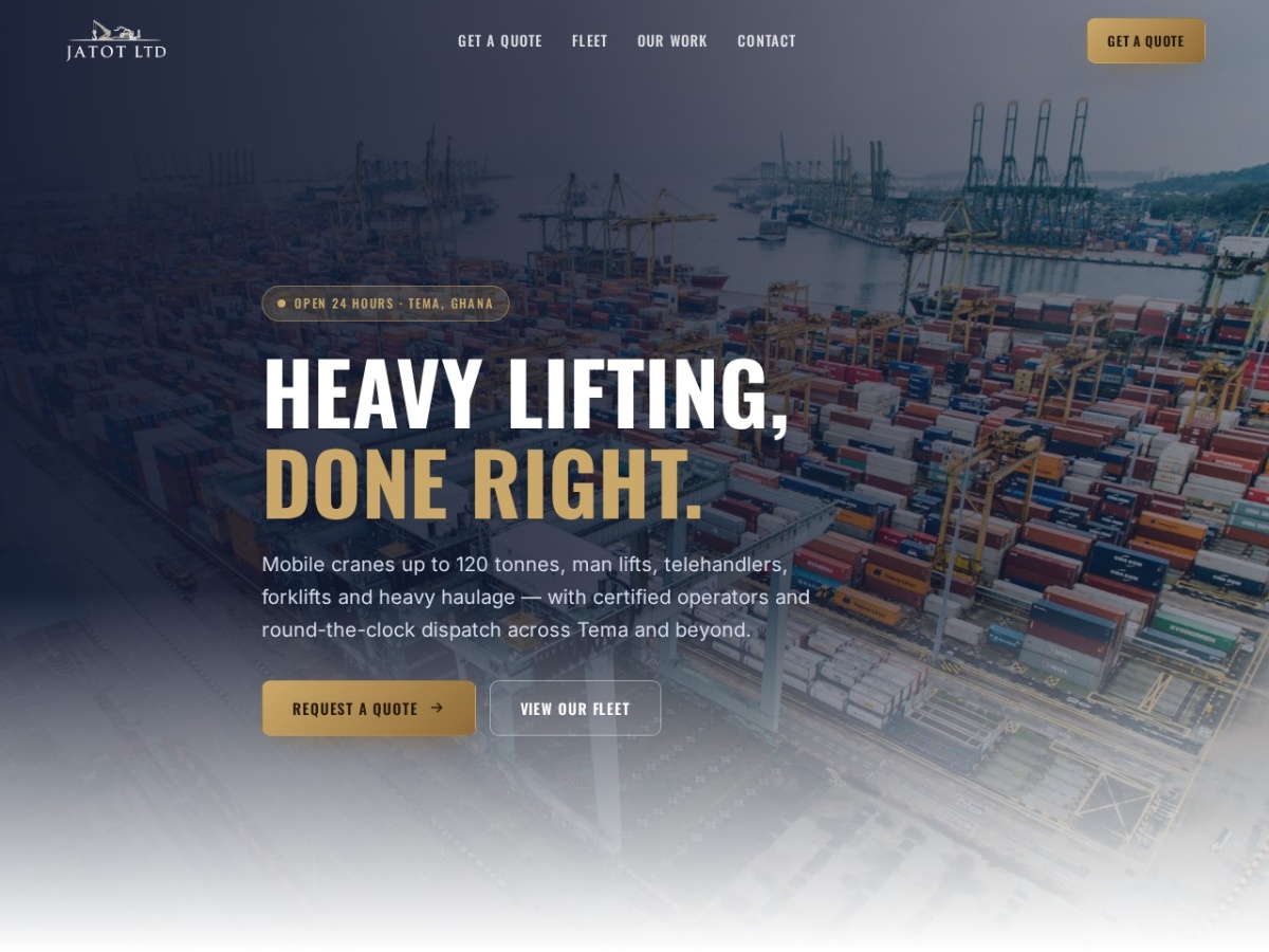Jatot Cranes website
